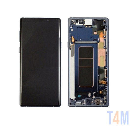 TOUCH+DISPLAY+FRAME SAMSUNG GALAXY NOTE 9 /N960 AZUL (SERVICE PACK GH82-20817A/20818A)